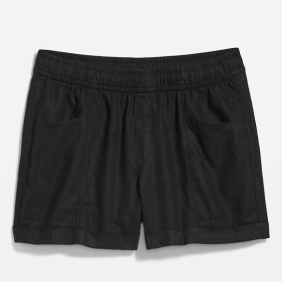 NWT! High-Waisted Linen-Blend Utility Shorts for Women -- 3.5-inch inseam - Picture 4 of 8